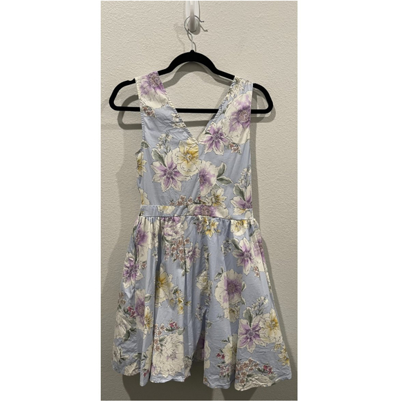 FRANCESCA'S Blue and White Floral Mini Dress - Picture 5 of 6